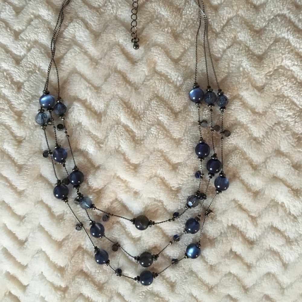 Bead necklace (matching earrings separate photo)
